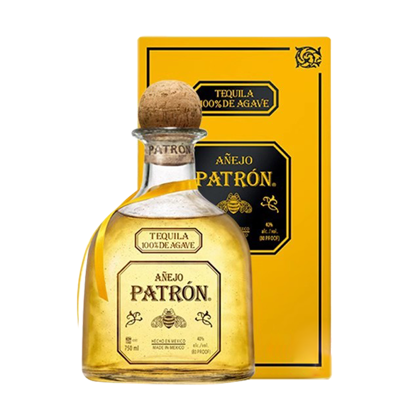 墨西哥洋酒 培恩龙舌兰陈酿珍藏金樽酒 Patron 750ml基酒