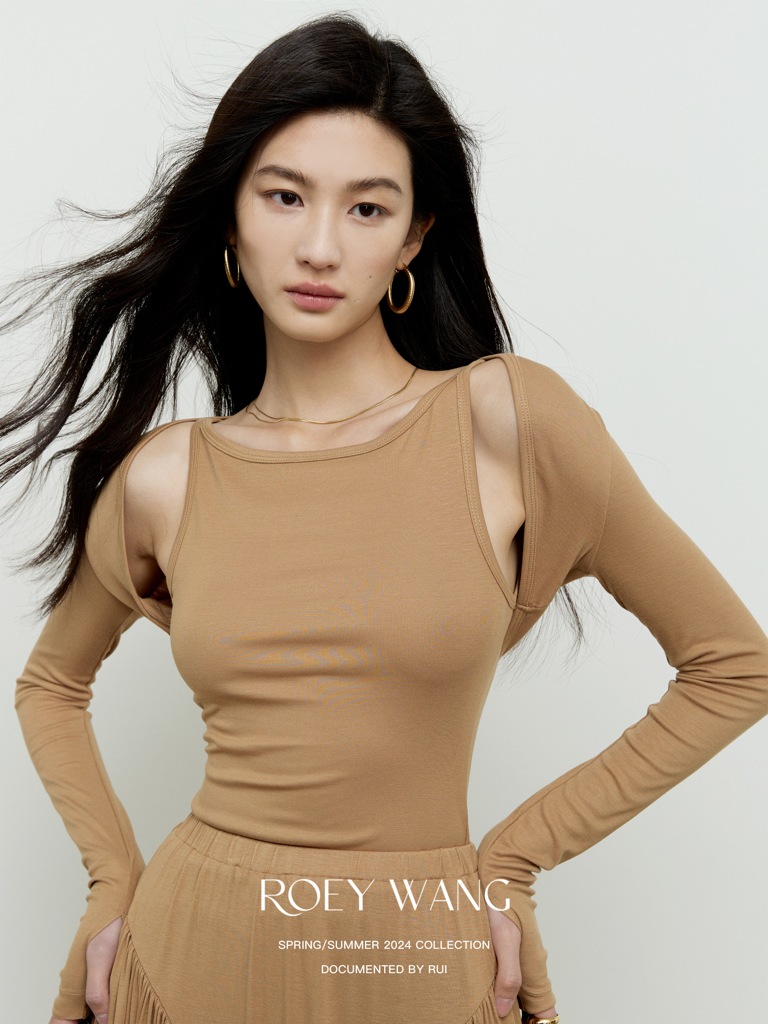 ROEYWANG 棉感舒适多穿修身弹力背心披肩两件套性感露肩上衣女,女装/女士精品,T恤,淘宝优惠券,粉丝福利购,淘宝优惠卷