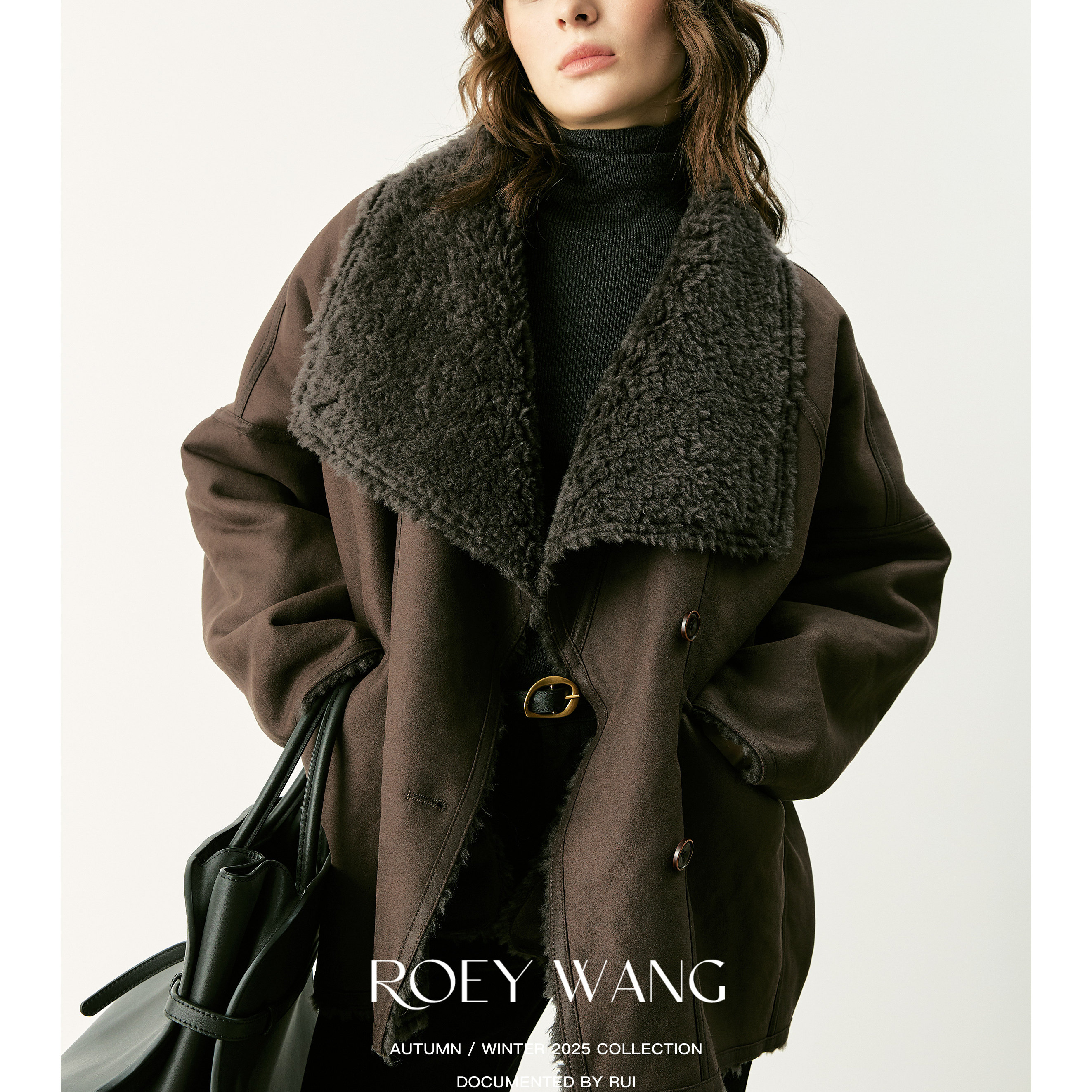 ROEYWANG复古加厚麂皮绒外套显瘦保暖羊羔毛短款皮毛一体翻领外套,女装/女士精品,毛呢外套,淘宝优惠券,粉丝福利购,淘宝优惠卷
