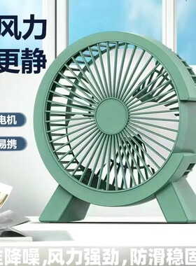 桌面静音小风扇usb电风扇办公室午休大风力小型家用迷你台扇便携