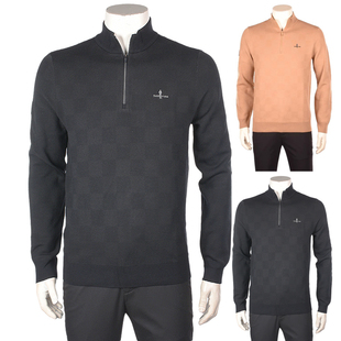 BIEM.L.FDLKK/比音勒芬秋冬季男装22年新款拉链立领休闲羊毛衫