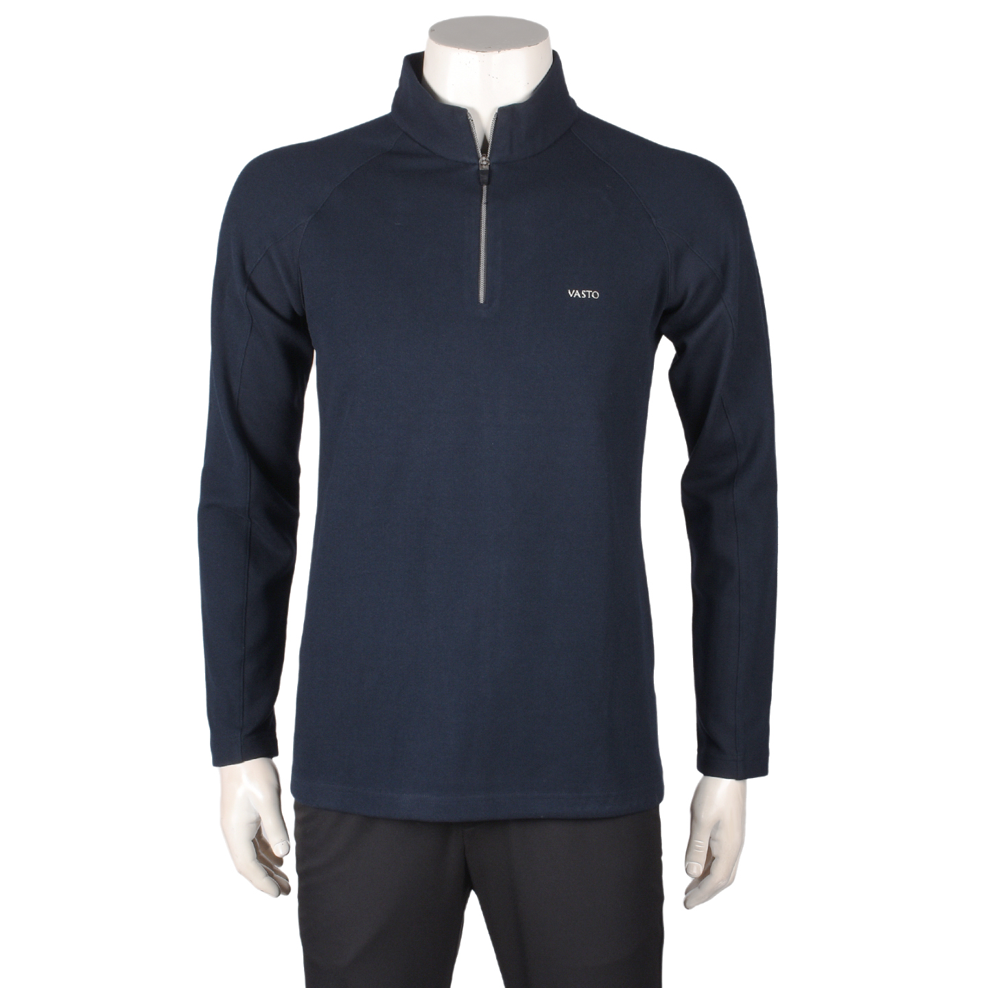 华斯度专柜正品男士秋冬款时尚百搭舒适休闲半拉链长袖T恤