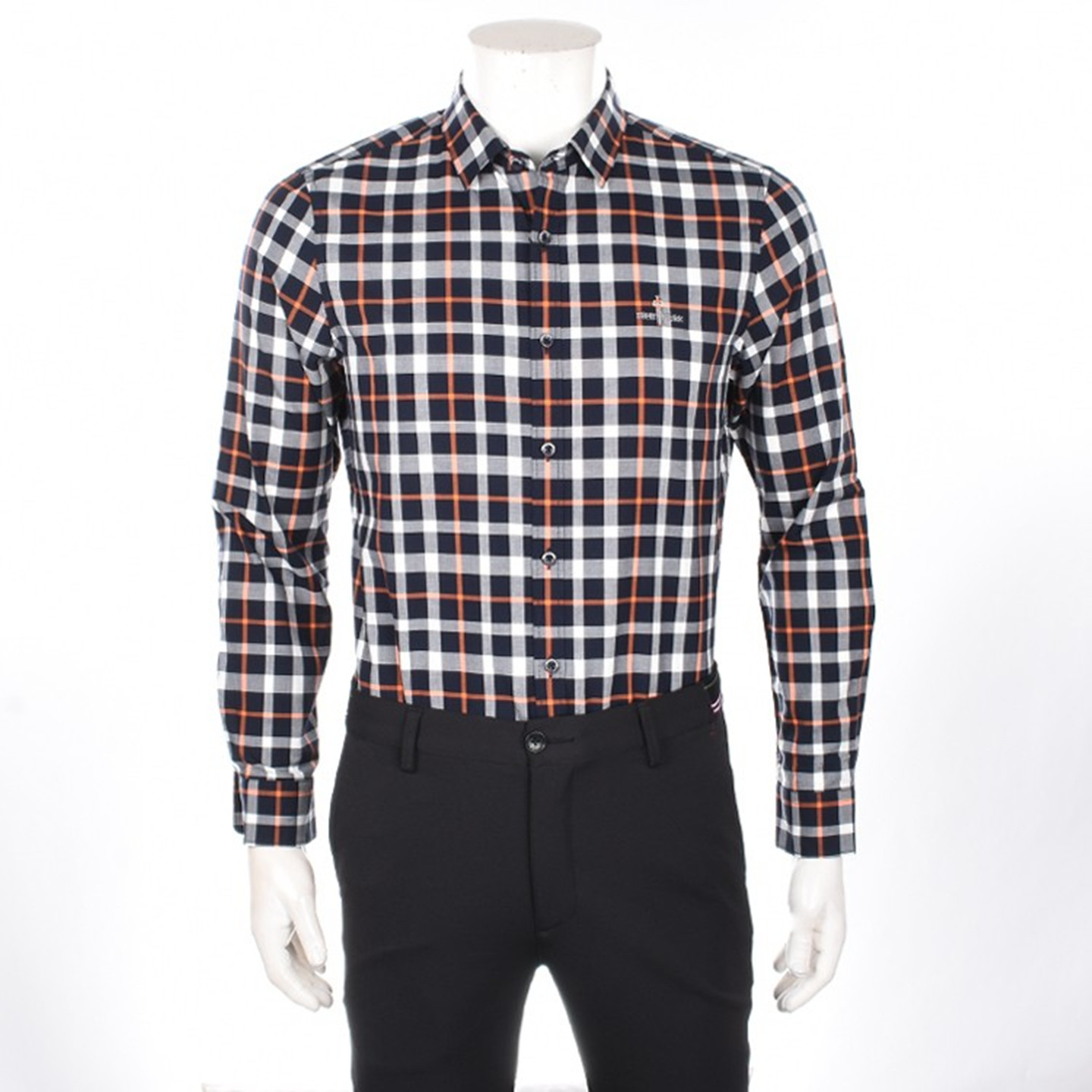 秋季经典格子纯棉衬衫