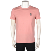 男装 纯色休闲夏装 纯棉纯色条纹圆领短袖 比华利保罗专柜正品 T恤衫