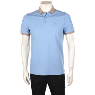 VASTO 夏季 新款 撞色领休闲舒适翻领T恤21Y051126 华斯度专柜正品