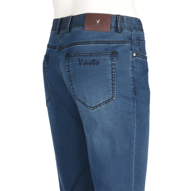 VASTO/华斯度拉链牛仔裤