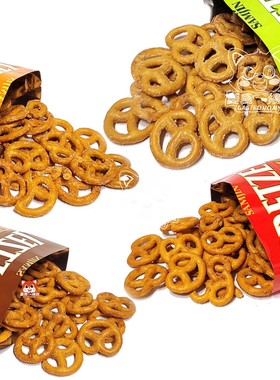 samjin海鲜味扭结饼干蝴蝶形脆饼芝士味芥末味多口味点心韩国早餐