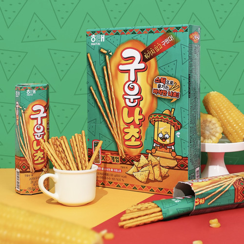 海太韩国烤薯棒原味薯片130g盒装休闲零食下午茶儿童零食细条饼干