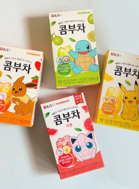 丹特水果茶 bts康普茶 西柚味芒果荔枝味零脂肪果茶冲饮韩国进口