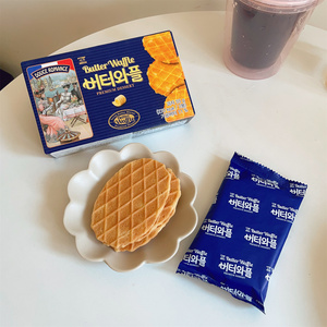 seoju西洲黄油瓦夫饼干55g独立包装下午茶歇韩国进口零食酥脆曲奇