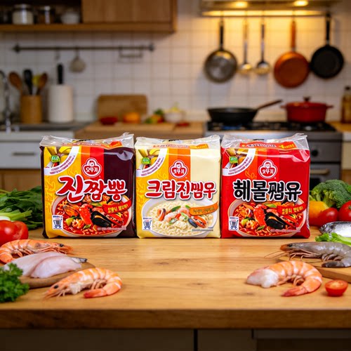 不倒翁辣味乌冬汤香辣韩国进口