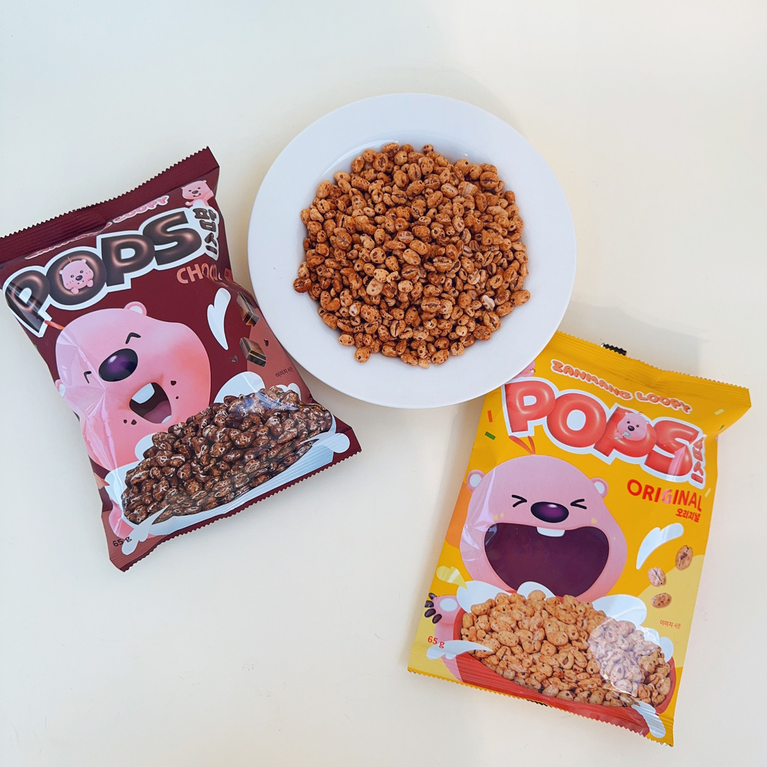 赞萌露比大麦粒酥脆巧克力味膨化食品办公室休闲零食小吃韩国进口