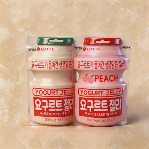 乐天韩国进口西瓜味软糖袋装零食