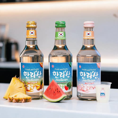 韩国进口汉拿山淡味烧酒375ml