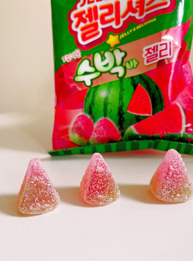 韩国软糖 果汁软糖乐天西瓜味QQ糖 袋装零食包装糖果进口零食儿童