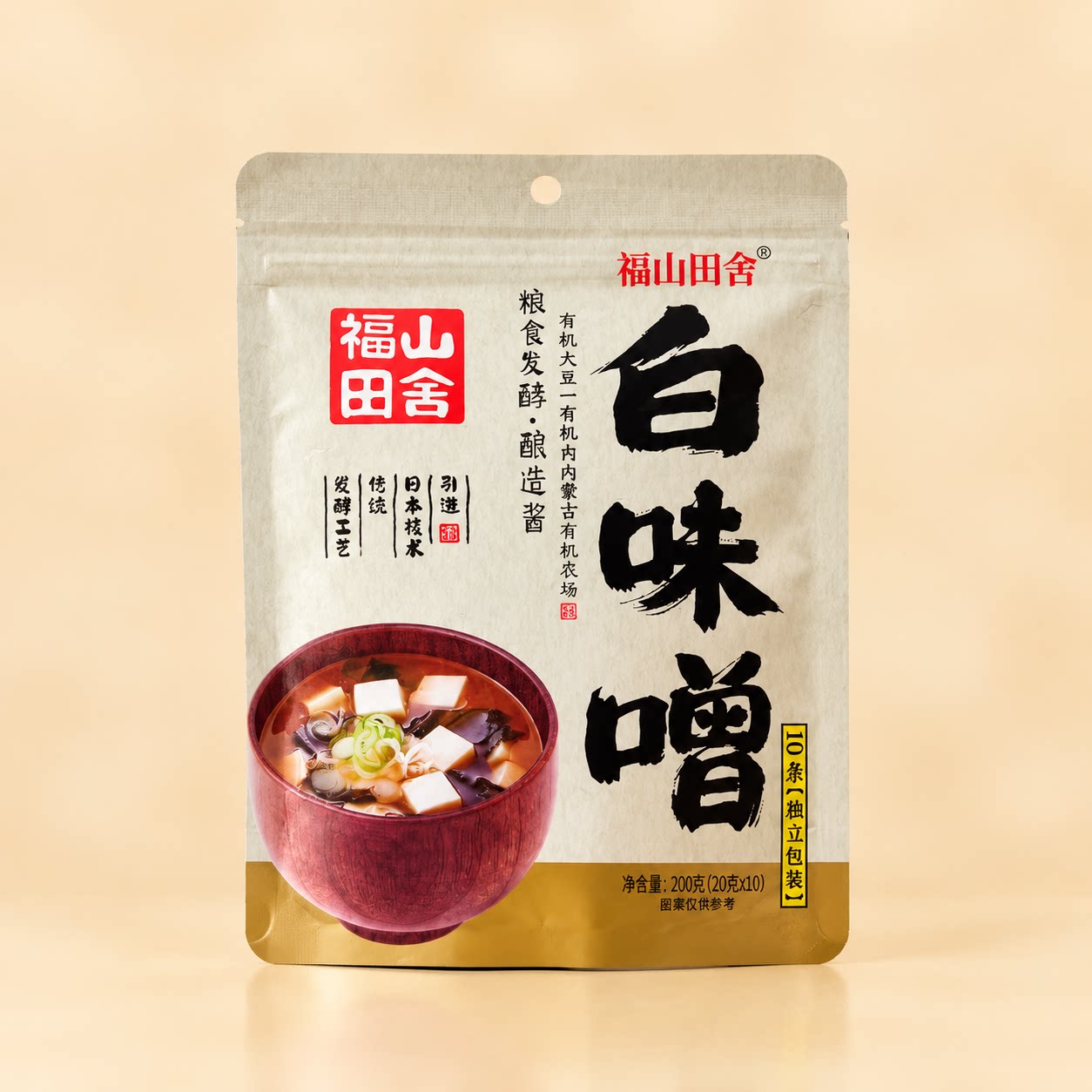 福山田舍500g味增酱日本原装进口白味增味增汤日式味噌汤速食大酱