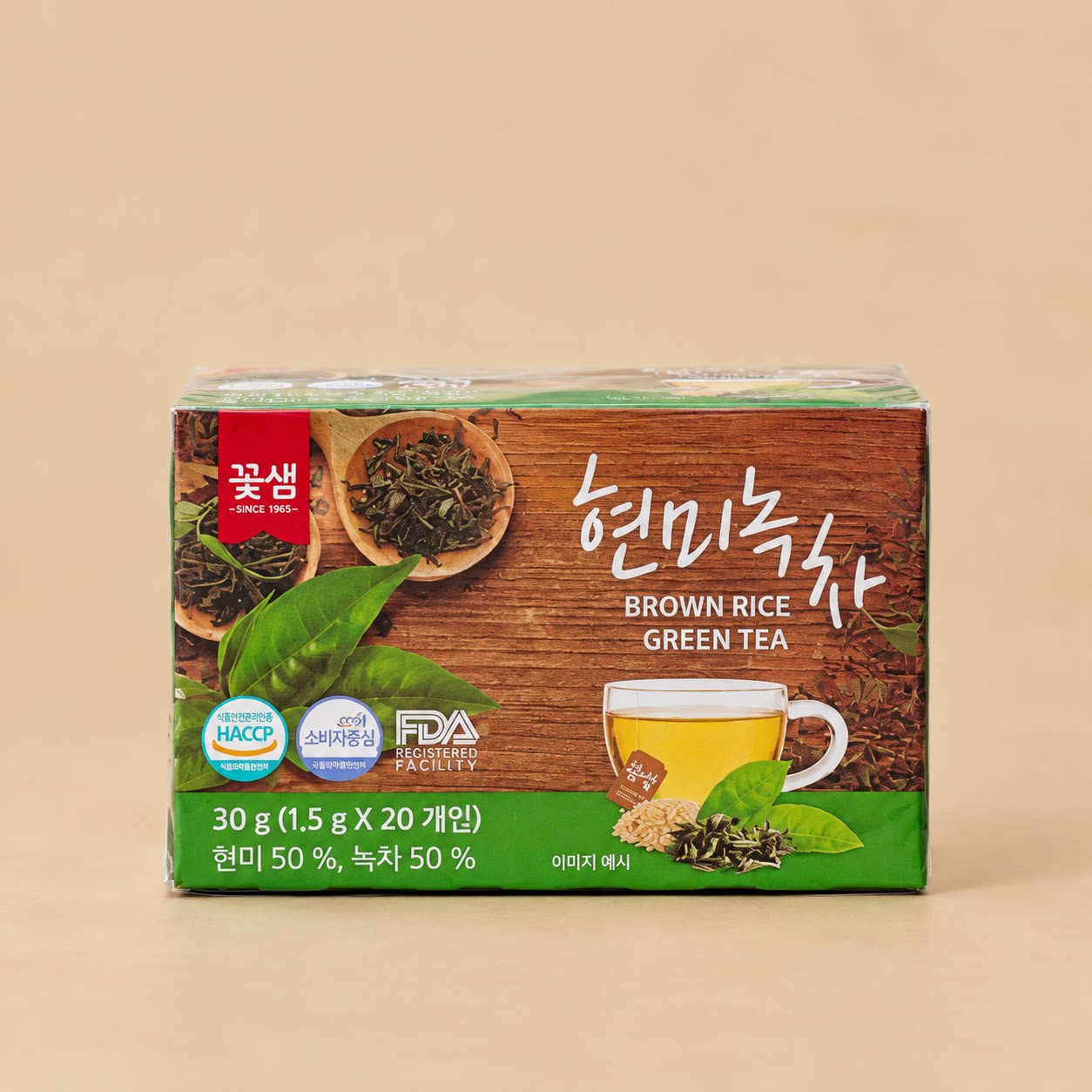韩国花泉糙米绿茶玉米须茶包20包