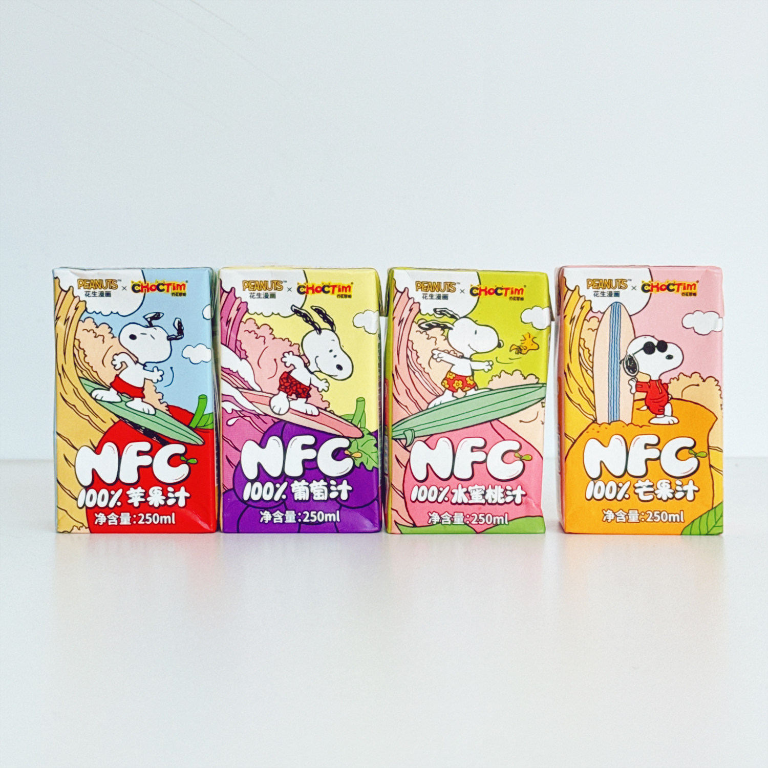 史努比联名果汁NFC芒果汁水蜜桃