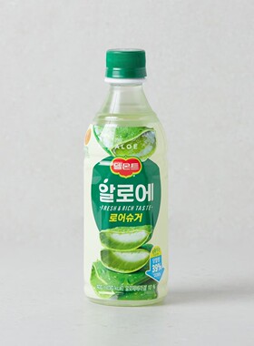 NCT同款 韩国进口零食乐天橙汁芦荟汁饮料 果味果汁500ml清爽好喝