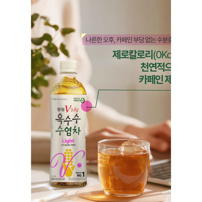 韩国进口玉米须饮料光东kwangdong男子枳椇子茶 凉茶饮料1.5L大瓶