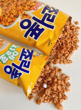 克丽安大麦粒 棉花糖麦粒crown爆米花膨化泡牛奶好吃韩国进口零食