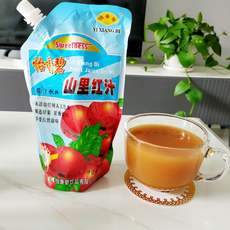 本溪怡香碧野生山里红汁 600mlx4袋 本溪特产果汁饮品山楂汁
