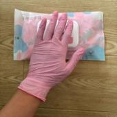 一次性洗碗家务厨房丁腈手套名苑翻盖包装 防尘防水耐油污清洁劳保