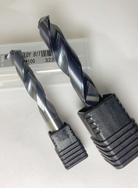 TY硬质合金黑色涂层加长钻头钨钢麻花钻直钻数控3-20mmX150长200