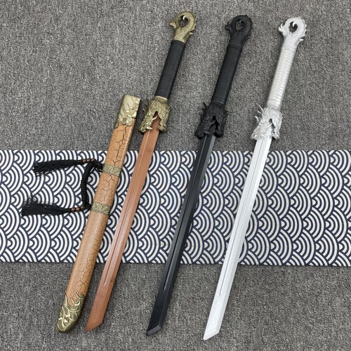 竹木质龙头锦衣卫中式唐横刀宝剑木刀带鞘训练习道具儿童玩具木剑