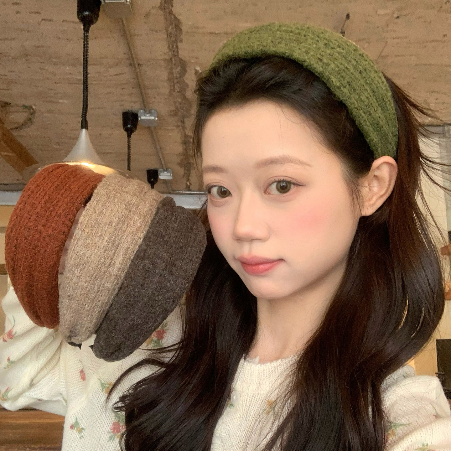 2026秋冬新色系！软糯纯色针织发箍显脸小宽边头箍外戴日常发饰女