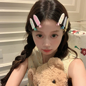 5个装 波点蝴蝶结化妆夹发卡可爱小熊碎发刘海夹侧边夹洗脸鸭嘴夹