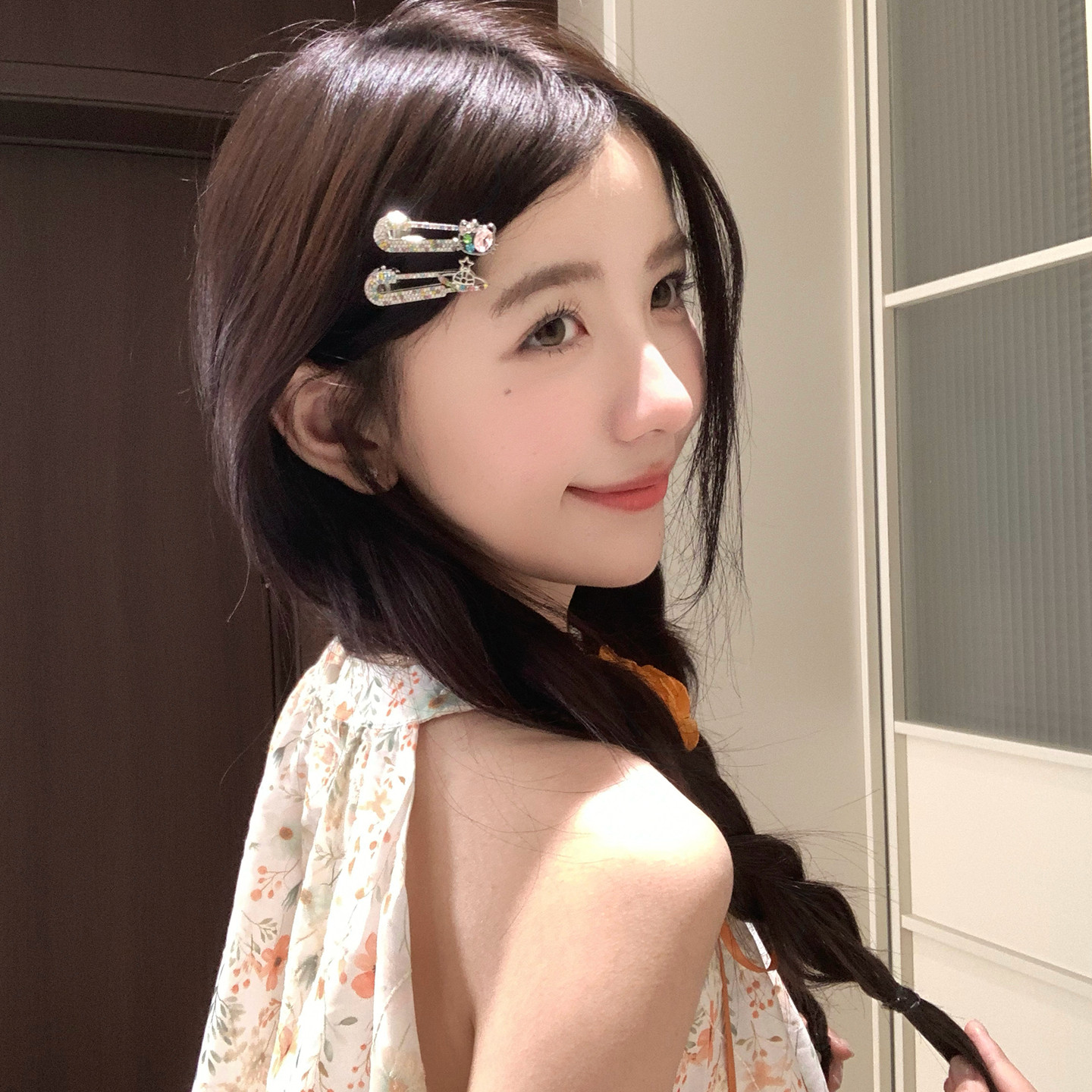 彩色水钻别针发夹小众设计感刘海夹侧边发卡甜美百搭发饰2026新款