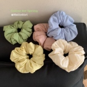 蓬蓬小面包 奶油色海绵大肠圈发绳百搭丸子头皮筋头绳徐艺洋同款