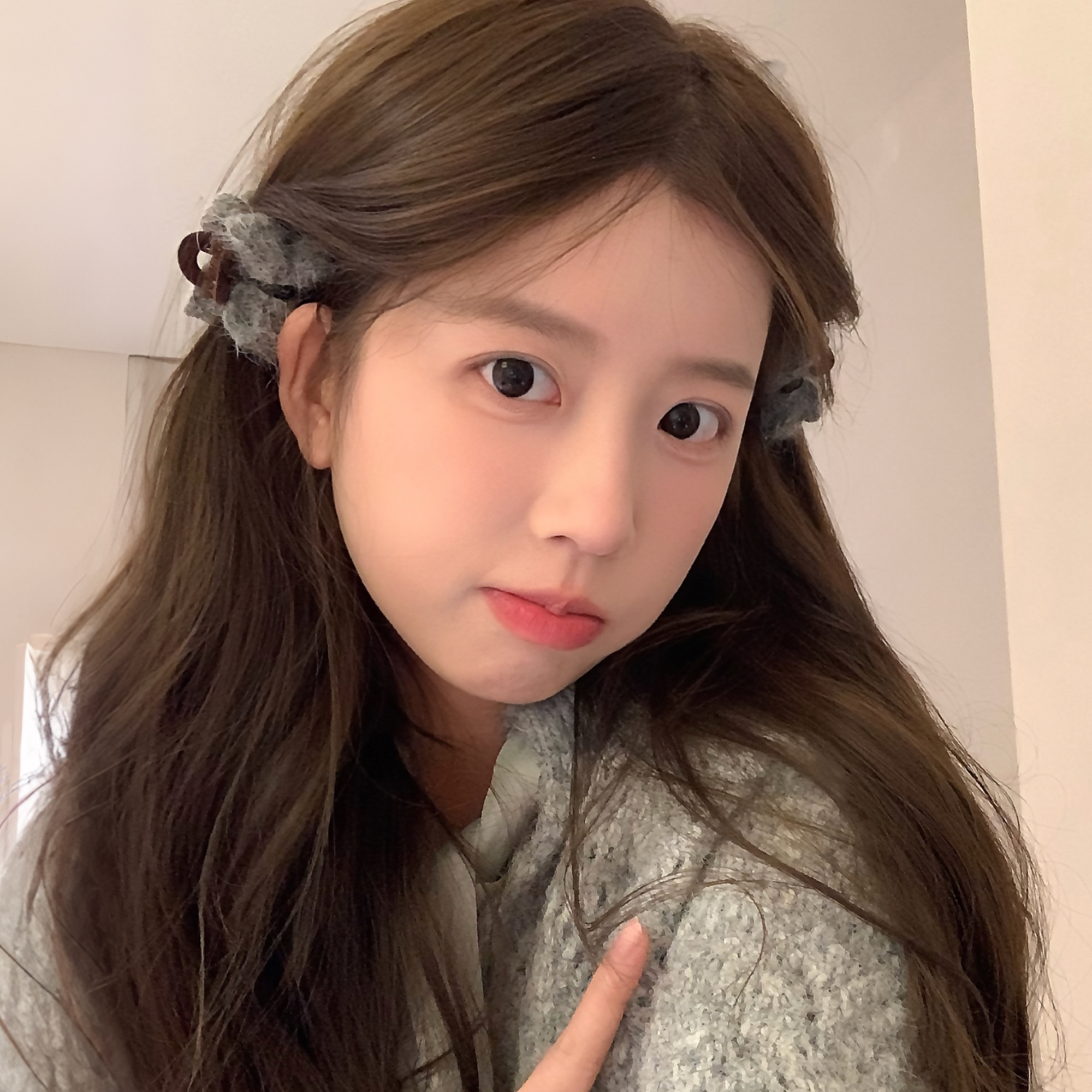 温暖马海毛蝴蝶结小号抓夹发卡甜美少女感发爪公主头侧边夹刘海夹