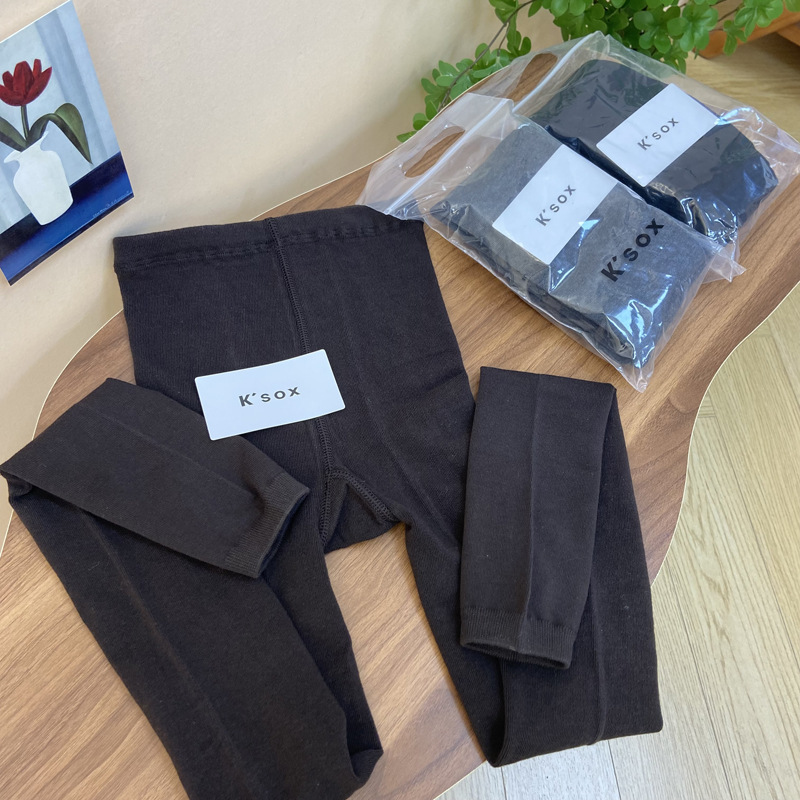 韩国进口K‘sox秋冬新款打底纯色连裤袜提臀显瘦不连脚百搭