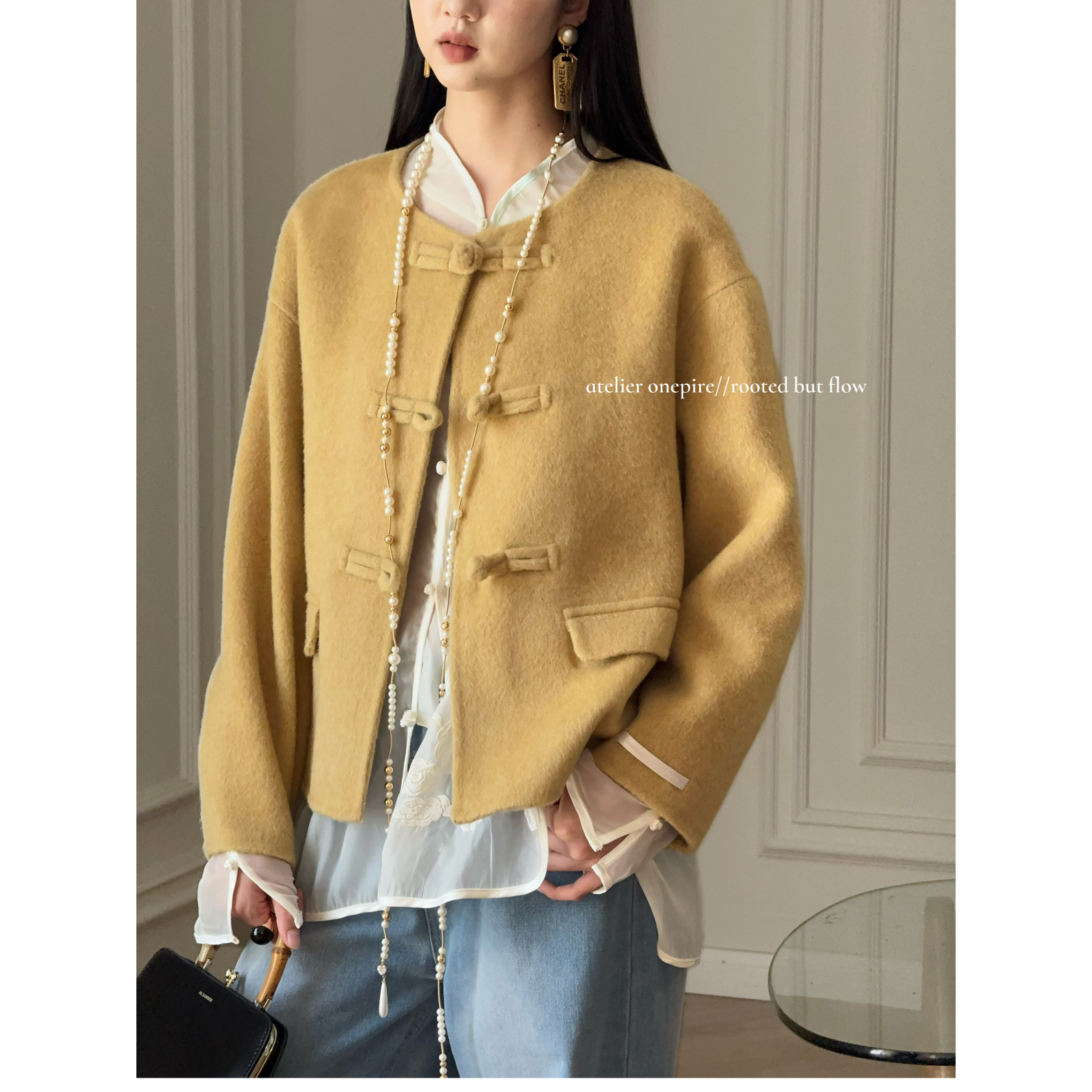 Atelier|本期回馈·《惊秋茶寮》新中式盘扣羊毛双面呢大衣