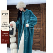重工定染重工皮毛一体仿水貂毛大衣 冰川之恋 现货 Atelier