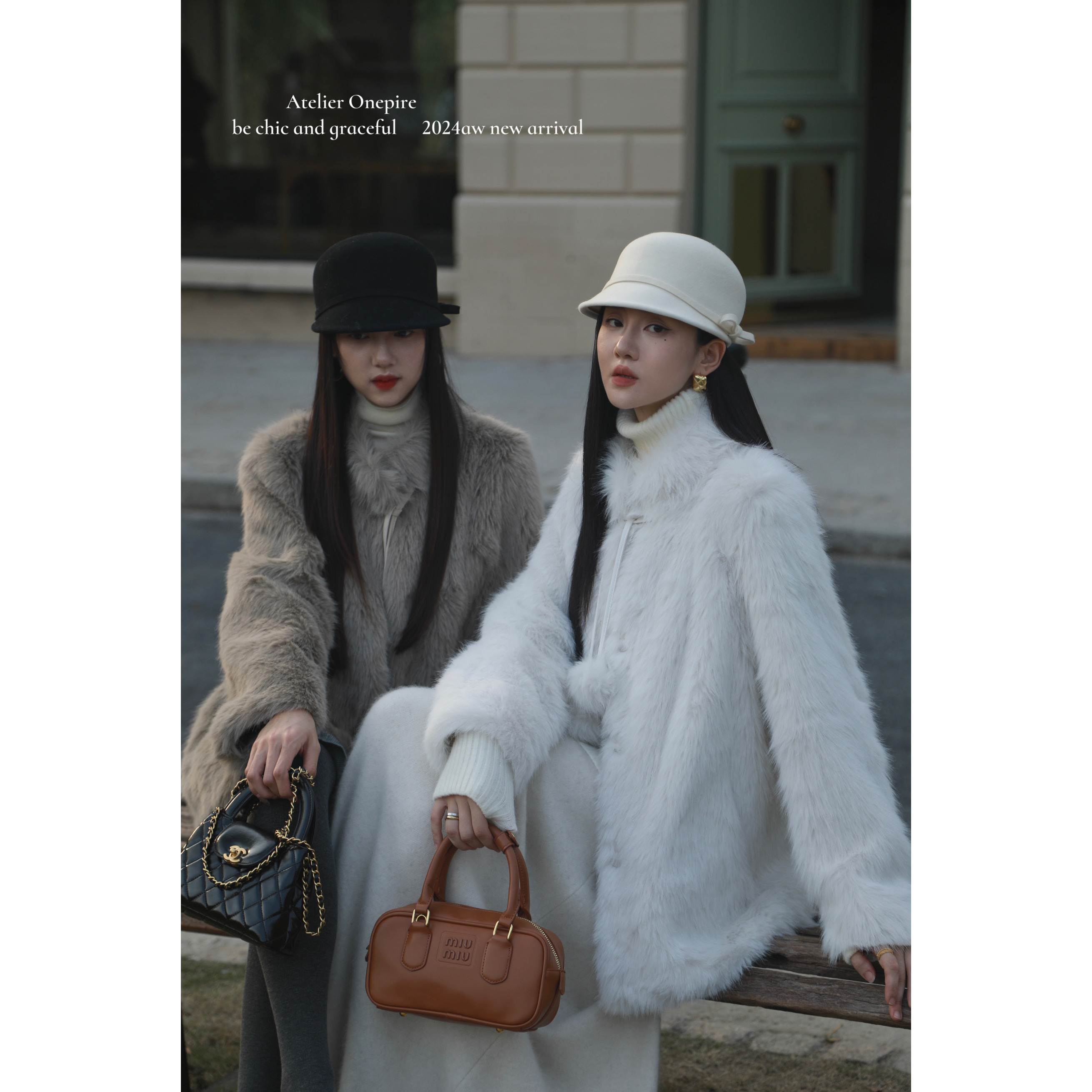 温柔风加厚皮草毛绒大衣