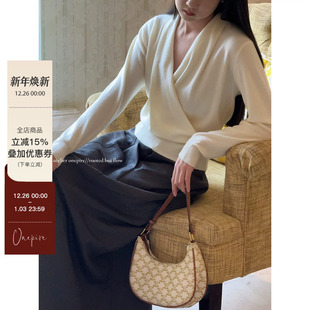 现货 内搭 Atelier 女神 交叉安迪绒百搭上衣 Onepire