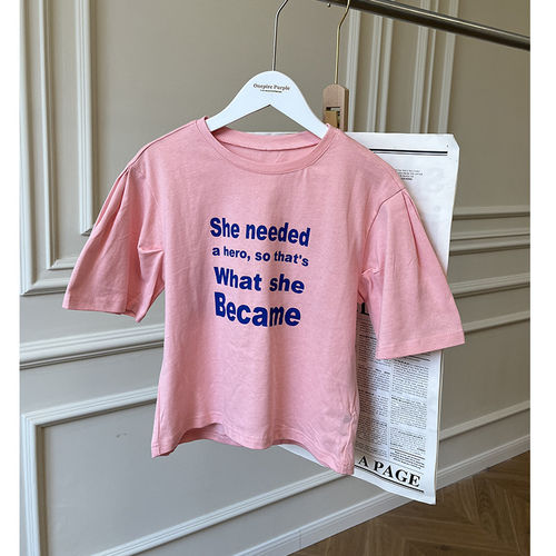 促销·粉色短袖