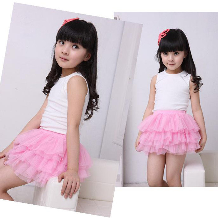 Jupe fillette en mélange - Ref 2049611 Image 4