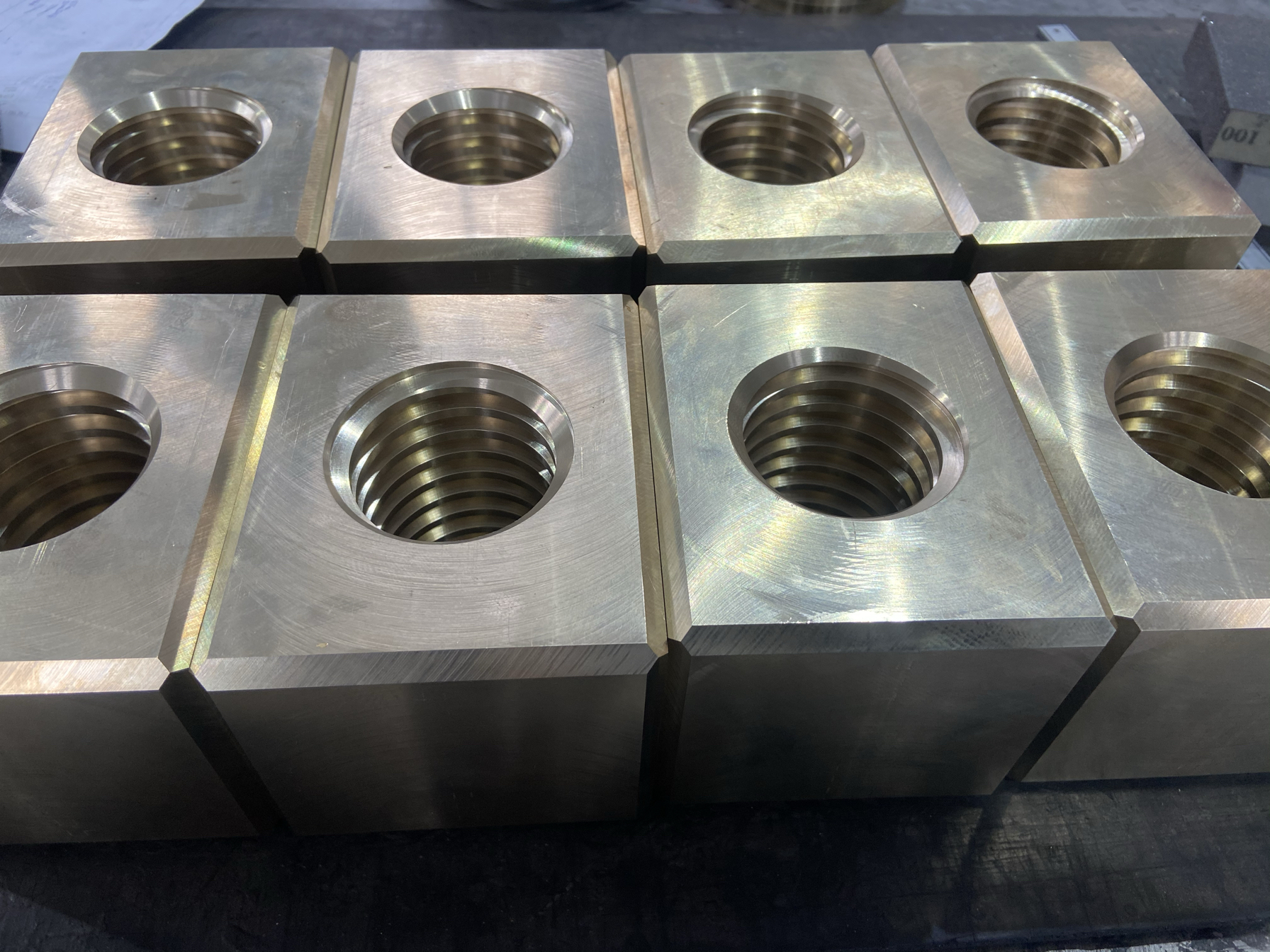 铜螺母 加工 订做 非标 铜合金 零件 定制 ZCuAl10Fe3 铝青铜