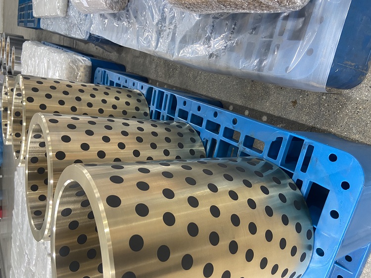 铝青铜+石墨铜套 ZCuAl10Fe3镶嵌固体润滑剂 ZQAl9-4自润滑耐磨套