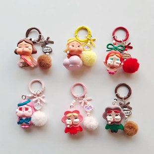 CRYBABY爱神的眼泪系列萌粒改娃手机链公仔钥匙扣车载挂件diy潮玩