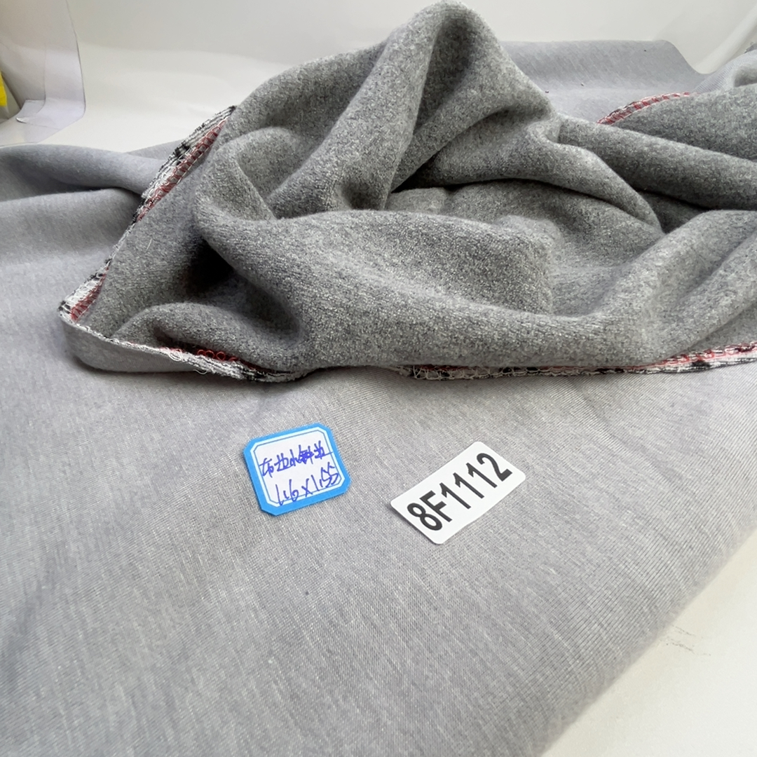 2.82斤30元包邮8F1112涤纶毛巾布复合双纱针织面料微弹1.6x1.55m