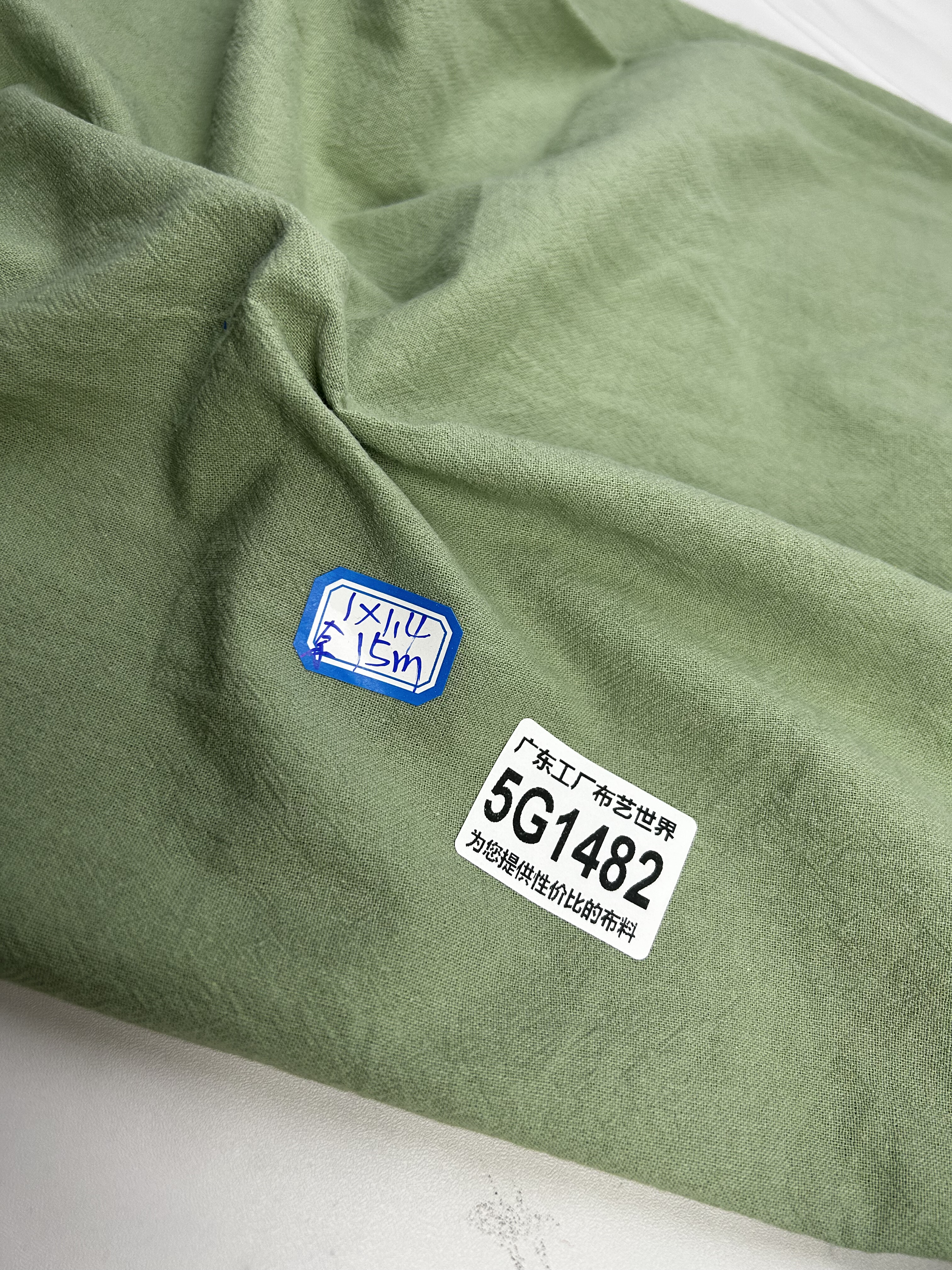 一米价30元邮5G1482宽1.4纯棉双绉棉麻面料大货多拍连裁