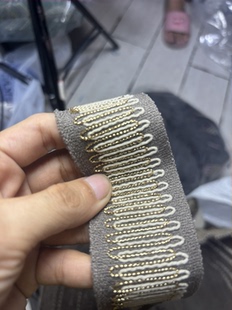 包邮 半斤价30元 5G0594涤纶棉线绣花织带宽4.5公分做腰带窗帘花边