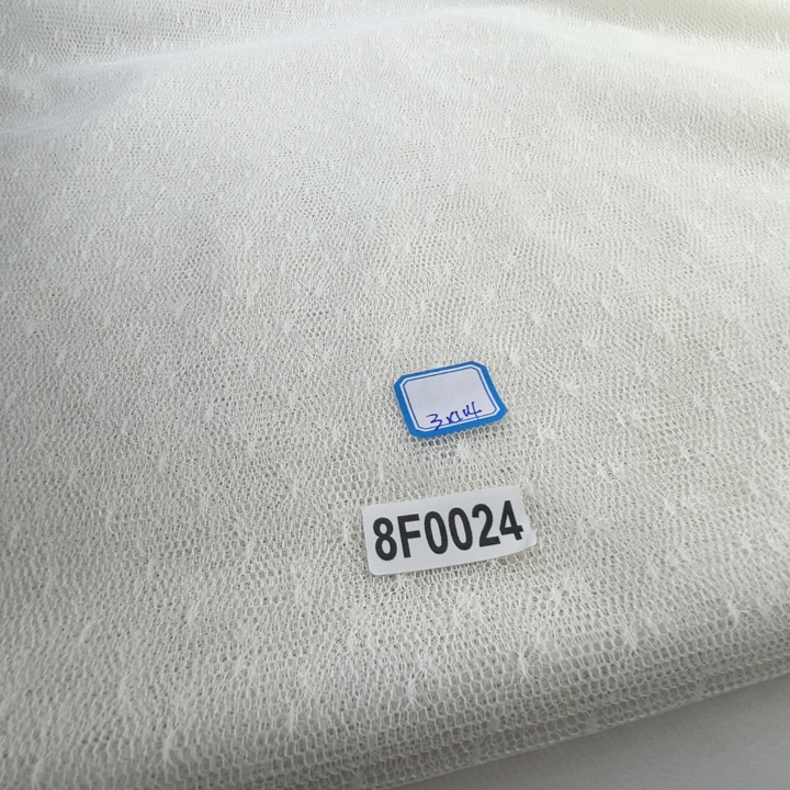 30元包邮8F0024网纱提花面料有弹力3x1.4m