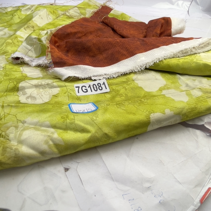 30元包邮7G1081仿香云纱面料带提花1.25x1.5m