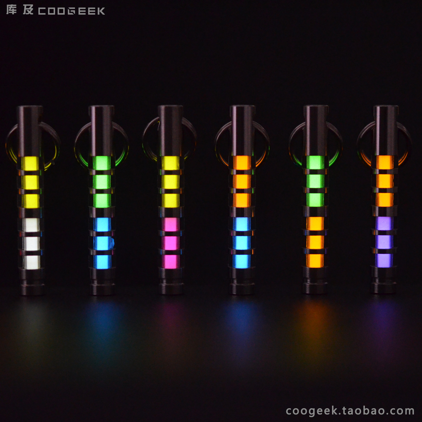 库及氚管钛合金自发光吊坠